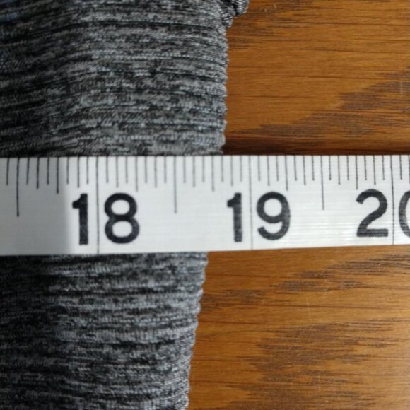 Chico's Sheath Dress - Scoop Neck, Gray/Black Ribbed - Size 0- Short Sleeve - Picture 8 of 8